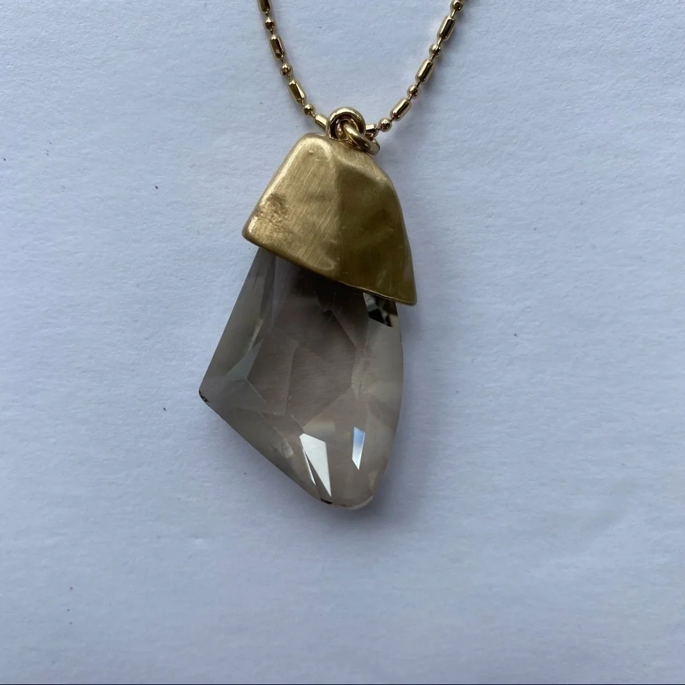 Chico’s long Brass Tone necklace